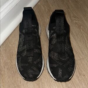 MICHAEL Michael Kors Black and Silver Slip-On Athletic Shoes